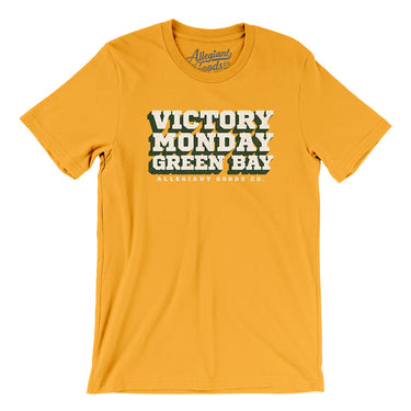 Victory Monday Green Bay Men/Unisex T-Shirt-Allegiant Goods Co. Vintage Sports Apparel