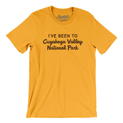 I've Been To Cuyahoga Valley National Park Men/Unisex T-Shirt-Gold-Allegiant Goods Co. Vintage Sports Apparel