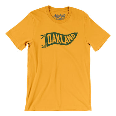 Oakland Pennant Men/Unisex T-Shirt-Allegiant Goods Co. Vintage Sports Apparel