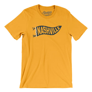 Nashville Pennant Men/Unisex T-Shirt-Allegiant Goods Co. Vintage Sports Apparel