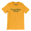 Green Bay's Number 1 Fan Men/Unisex T-Shirt-Gold-Allegiant Goods Co. Vintage Sports Apparel