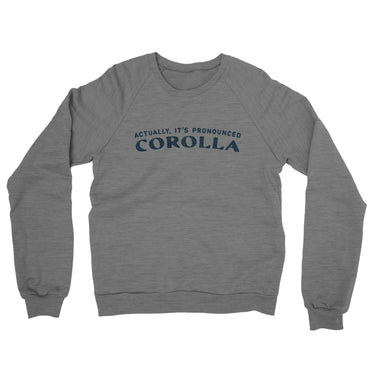 Actually It's Pronounced Corolla in Graphite Heather Color