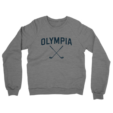 Olympia Golf Midweight French Terry Crewneck Sweatshirt-Graphite Heather-Allegiant Goods Co. Vintage Sports Apparel