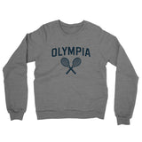 Olympia Tennis Midweight French Terry Crewneck Sweatshirt-Graphite Heather-Allegiant Goods Co. Vintage Sports Apparel