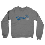 Kansas City Vintage Script Midweight French Terry Crewneck Sweatshirt-Allegiant Goods Co. Vintage Sports Apparel