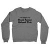 I've Been To Mount Rainier National Park Midweight French Terry Crewneck Sweatshirt-Graphite Heather-Allegiant Goods Co. Vintage Sports Apparel