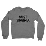 West Virginia Military Stencil Midweight French Terry Crewneck Sweatshirt-Allegiant Goods Co. Vintage Sports Apparel