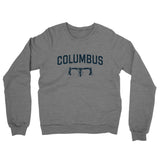 Columbus Cycling Midweight French Terry Crewneck Sweatshirt-Graphite Heather-Allegiant Goods Co. Vintage Sports Apparel