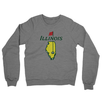Illinois Golf Midweight French Terry Crewneck Sweatshirt-Allegiant Goods Co. Vintage Sports Apparel