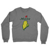 Maine Golf Midweight French Terry Crewneck Sweatshirt-Graphite Heather-Allegiant Goods Co. Vintage Sports Apparel