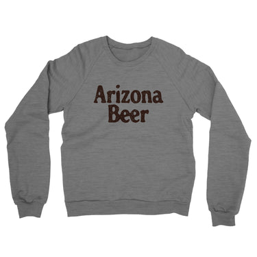 Arizona Beer Midweight French Terry Crewneck Sweatshirt-Graphite Heather-Allegiant Goods Co. Vintage Sports Apparel