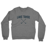 Lake Tahoe Golf Midweight French Terry Crewneck Sweatshirt-Graphite Heather-Allegiant Goods Co. Vintage Sports Apparel