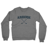 Albuquerque Golf Midweight French Terry Crewneck Sweatshirt-Graphite Heather-Allegiant Goods Co. Vintage Sports Apparel