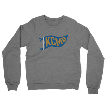 Kcmo Pennant Midweight French Terry Crewneck Sweatshirt-Allegiant Goods Co. Vintage Sports Apparel