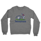 I Have A Tee Time In Pennsylvania Midweight French Terry Crewneck Sweatshirt-Graphite Heather-Allegiant Goods Co. Vintage Sports Apparel