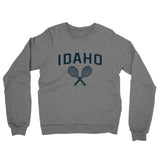Idaho Tennis Midweight French Terry Crewneck Sweatshirt-Graphite Heather-Allegiant Goods Co. Vintage Sports Apparel