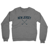 New Jersey Golf Midweight French Terry Crewneck Sweatshirt-Graphite Heather-Allegiant Goods Co. Vintage Sports Apparel