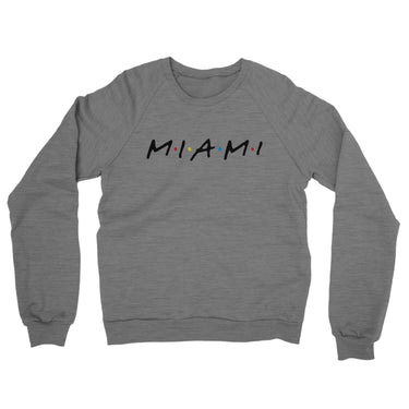 Miami Friends Midweight French Terry Crewneck Sweatshirt-Allegiant Goods Co. Vintage Sports Apparel