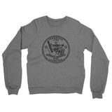 Tennessee State Quarter Midweight French Terry Crewneck Sweatshirt-Graphite Heather-Allegiant Goods Co. Vintage Sports Apparel
