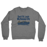 Don't St. Louis My Kansas City Midweight French Terry Crewneck Sweatshirt-Graphite Heather-Allegiant Goods Co. Vintage Sports Apparel