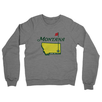 Montana Golf Midweight French Terry Crewneck Sweatshirt-Graphite Heather-Allegiant Goods Co. Vintage Sports Apparel