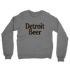 Detroit Beer Midweight French Terry Crewneck Sweatshirt-Graphite Heather-Allegiant Goods Co. Vintage Sports Apparel