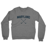 Maryland Golf Midweight French Terry Crewneck Sweatshirt-Graphite Heather-Allegiant Goods Co. Vintage Sports Apparel
