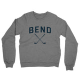 Bend Golf Midweight French Terry Crewneck Sweatshirt-Graphite Heather-Allegiant Goods Co. Vintage Sports Apparel