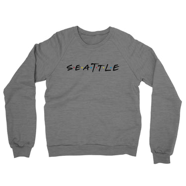 Seattle Friends Midweight French Terry Crewneck Sweatshirt-Allegiant Goods Co. Vintage Sports Apparel