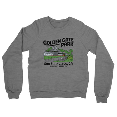 Golden Gate Park Midweight French Terry Crewneck Sweatshirt-Allegiant Goods Co. Vintage Sports Apparel