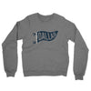 Dallas Pennant Midweight French Terry Crewneck Sweatshirt-Graphite Heather-Allegiant Goods Co. Vintage Sports Apparel