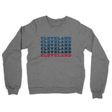 Cleveland Repeat Midweight French Terry Crewneck Sweatshirt-Graphite Heather-Allegiant Goods Co. Vintage Sports Apparel