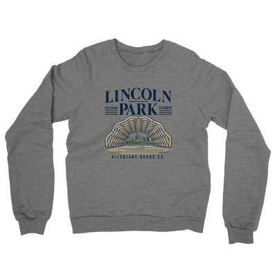 Lincoln Park Midweight French Terry Crewneck Sweatshirt-Graphite Heather-Allegiant Goods Co. Vintage Sports Apparel