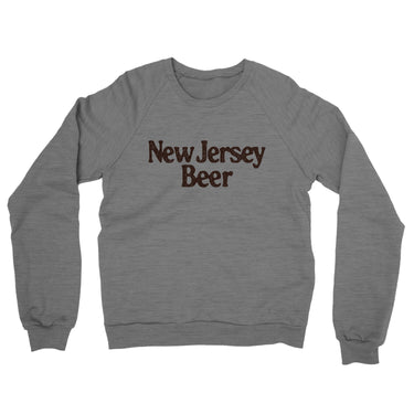 New Jersey Beer Midweight French Terry Crewneck Sweatshirt-Allegiant Goods Co. Vintage Sports Apparel