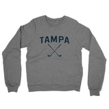 Tampa Golf Midweight French Terry Crewneck Sweatshirt-Graphite Heather-Allegiant Goods Co. Vintage Sports Apparel