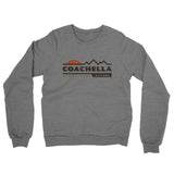 Coachella Mountain Sunset Midweight French Terry Crewneck Sweatshirt-Graphite Heather-Allegiant Goods Co. Vintage Sports Apparel