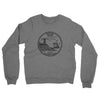 Maine State Quarter Midweight French Terry Crewneck Sweatshirt-Graphite Heather-Allegiant Goods Co. Vintage Sports Apparel