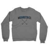 Washington Dc Golf Midweight French Terry Crewneck Sweatshirt-Graphite Heather-Allegiant Goods Co. Vintage Sports Apparel