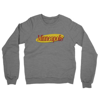 Minneapolis Seinfeld Midweight French Terry Crewneck Sweatshirt-Allegiant Goods Co. Vintage Sports Apparel