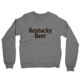 Kentucky Beer Midweight French Terry Crewneck Sweatshirt-Graphite Heather-Allegiant Goods Co. Vintage Sports Apparel