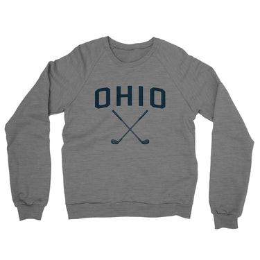 Ohio Golf Midweight French Terry Crewneck Sweatshirt-Graphite Heather-Allegiant Goods Co. Vintage Sports Apparel