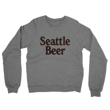 Seattle Beer Midweight French Terry Crewneck Sweatshirt-Allegiant Goods Co. Vintage Sports Apparel