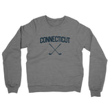 Connecticut Golf Midweight French Terry Crewneck Sweatshirt-Graphite Heather-Allegiant Goods Co. Vintage Sports Apparel