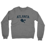 Atlanta Pickleball Midweight French Terry Crewneck Sweatshirt-Graphite Heather-Allegiant Goods Co. Vintage Sports Apparel
