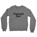 Cincinnati Beer Midweight French Terry Crewneck Sweatshirt-Allegiant Goods Co. Vintage Sports Apparel