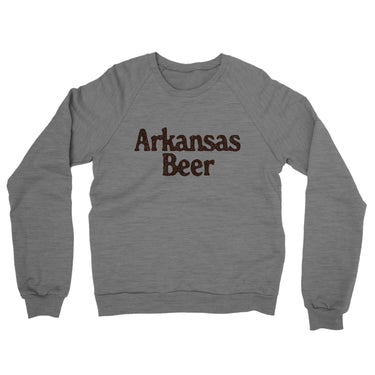 Arkansas Beer Midweight French Terry Crewneck Sweatshirt-Allegiant Goods Co. Vintage Sports Apparel