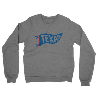 Texas Pennant Midweight French Terry Crewneck Sweatshirt-Allegiant Goods Co. Vintage Sports Apparel
