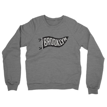 Brooklyn Pennant Midweight French Terry Crewneck Sweatshirt-Allegiant Goods Co. Vintage Sports Apparel