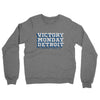 Victory Monday Detroit Midweight French Terry Crewneck Sweatshirt-Graphite Heather-Allegiant Goods Co. Vintage Sports Apparel