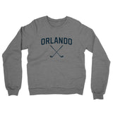 Orlando Golf Midweight French Terry Crewneck Sweatshirt-Graphite Heather-Allegiant Goods Co. Vintage Sports Apparel